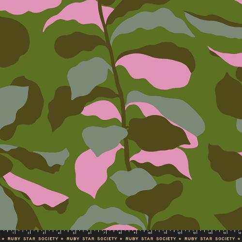108" Calathea Juniper Cotton Wideback Fabric Per Yard