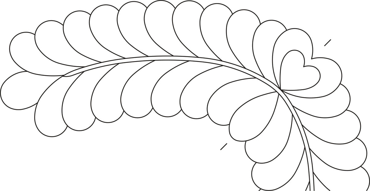 Feather Corner 6in