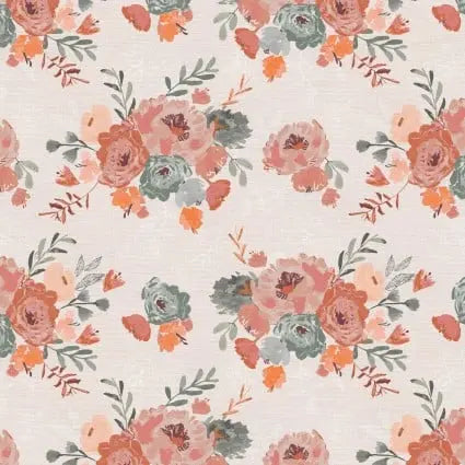 118" Bud To Bloom Bouquets Wideback Fabric per yard