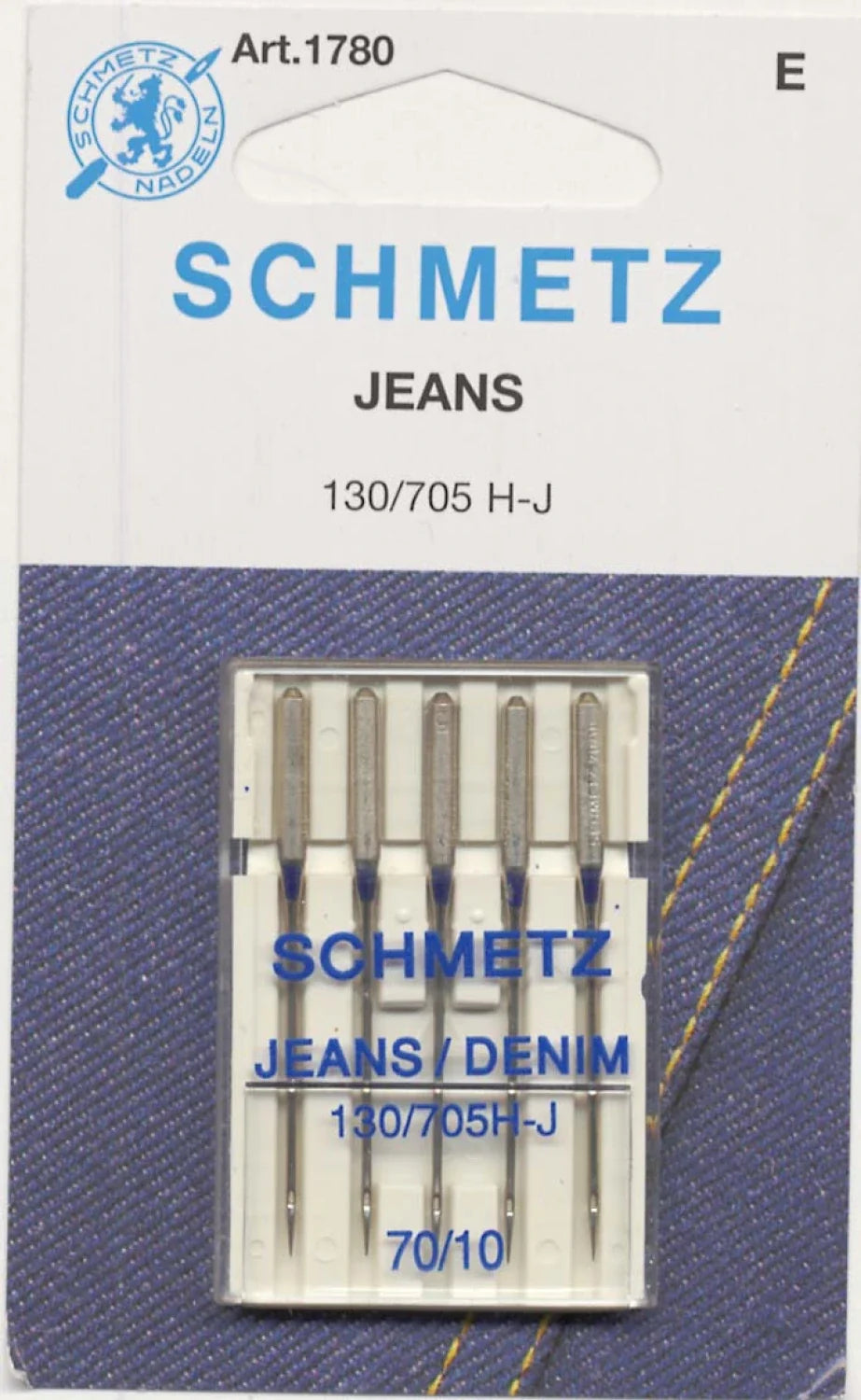Schmetz Denim/Jeans Machine Needle Size 10/70
