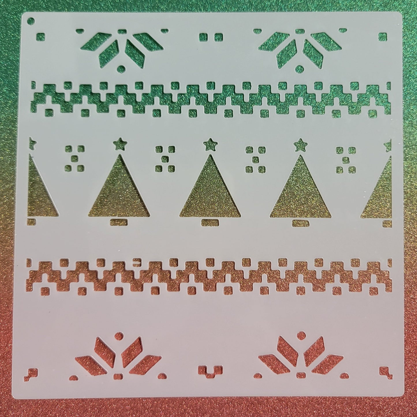 Festive Stripes Stencil
