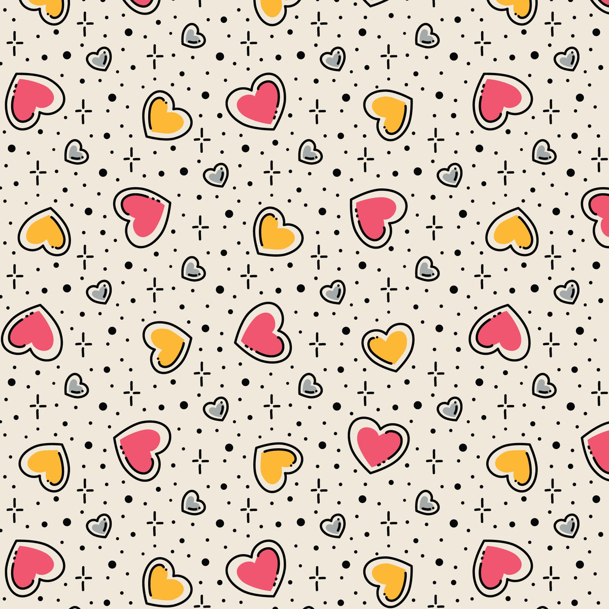 Love Struck Love Ink 3386 Cotton 44/45 Fabric Per Yard