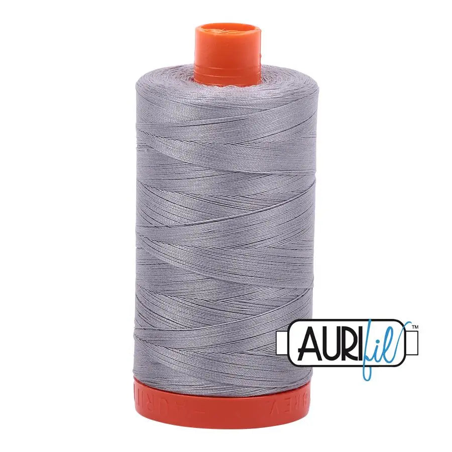 2606 Grey Mist Aurifil Cotton 50wt Large Spool