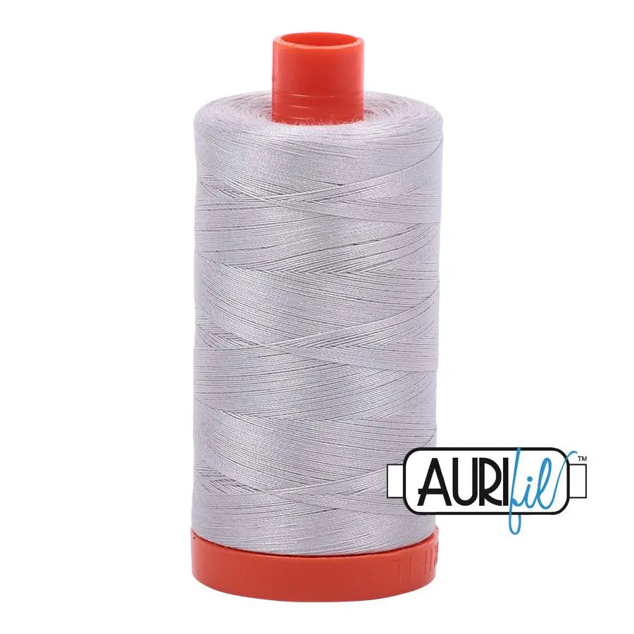 2615 Aluminium Aurifil Cotton 50wt Large Spool