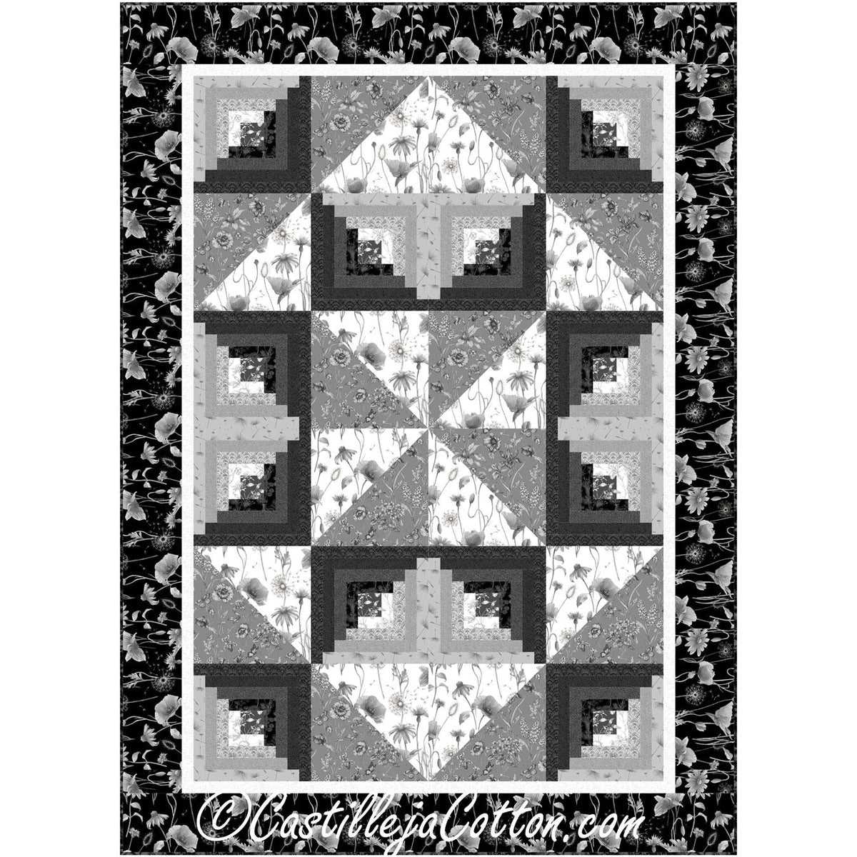 Pinwheel Star Graphite Downloadable Pattern