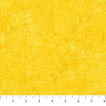 Yellow Sunflower Glisten 43"/44" Cotton Fabric Per Yard