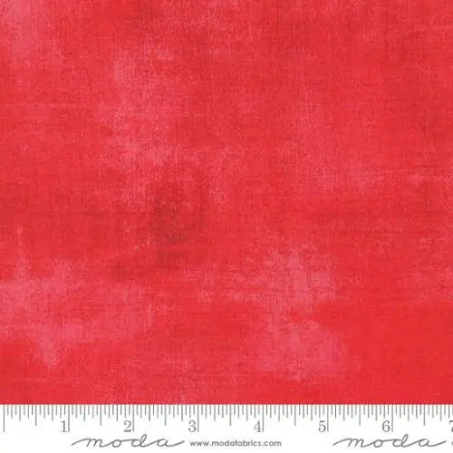 Red Grunge Basics Flamingo 44"/45" Fabric Per Yard