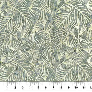 Grey Changes In Seasons Cotton Batik 44"/45" Fabric Per Yard
