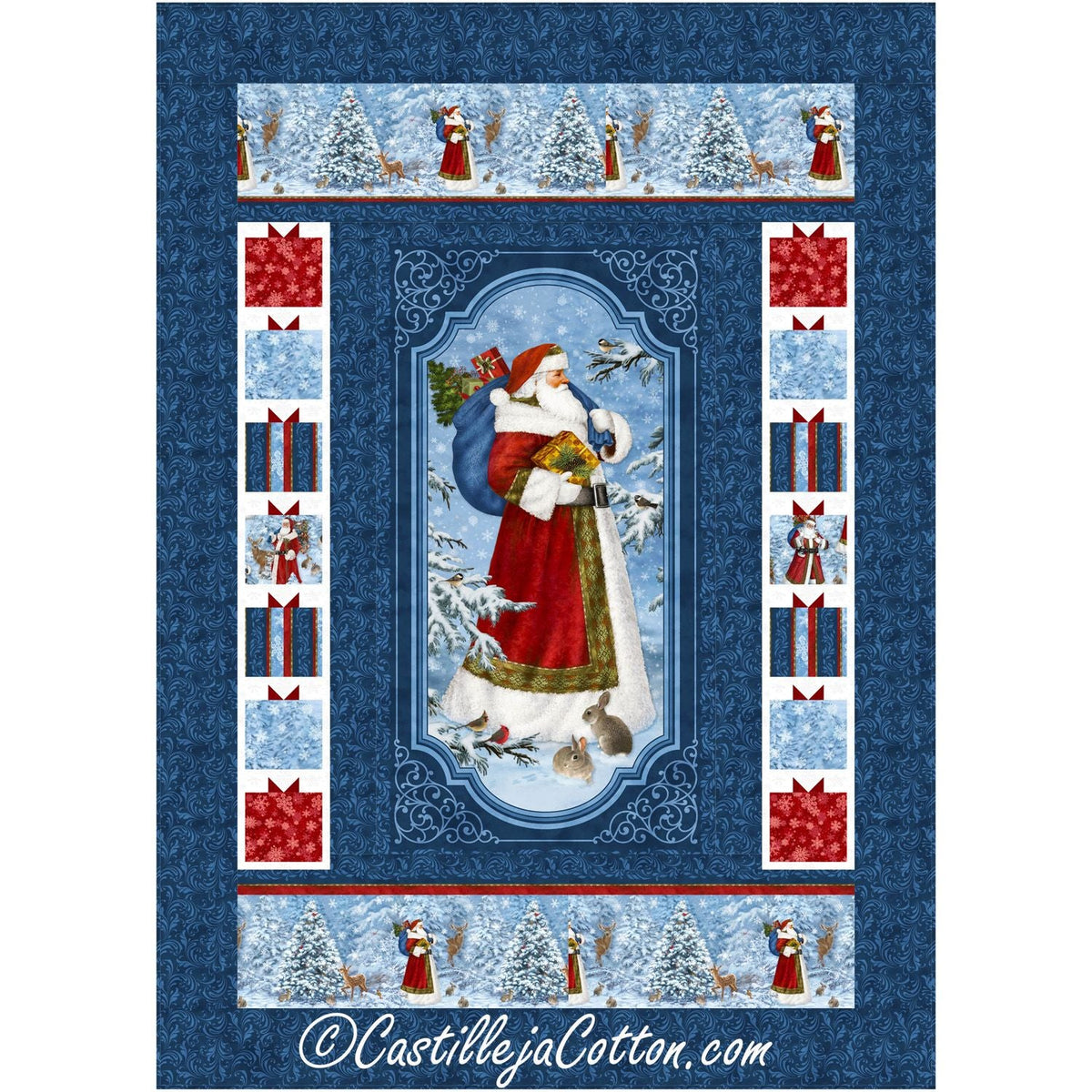 Santa in the Forest Downloadable Pattern