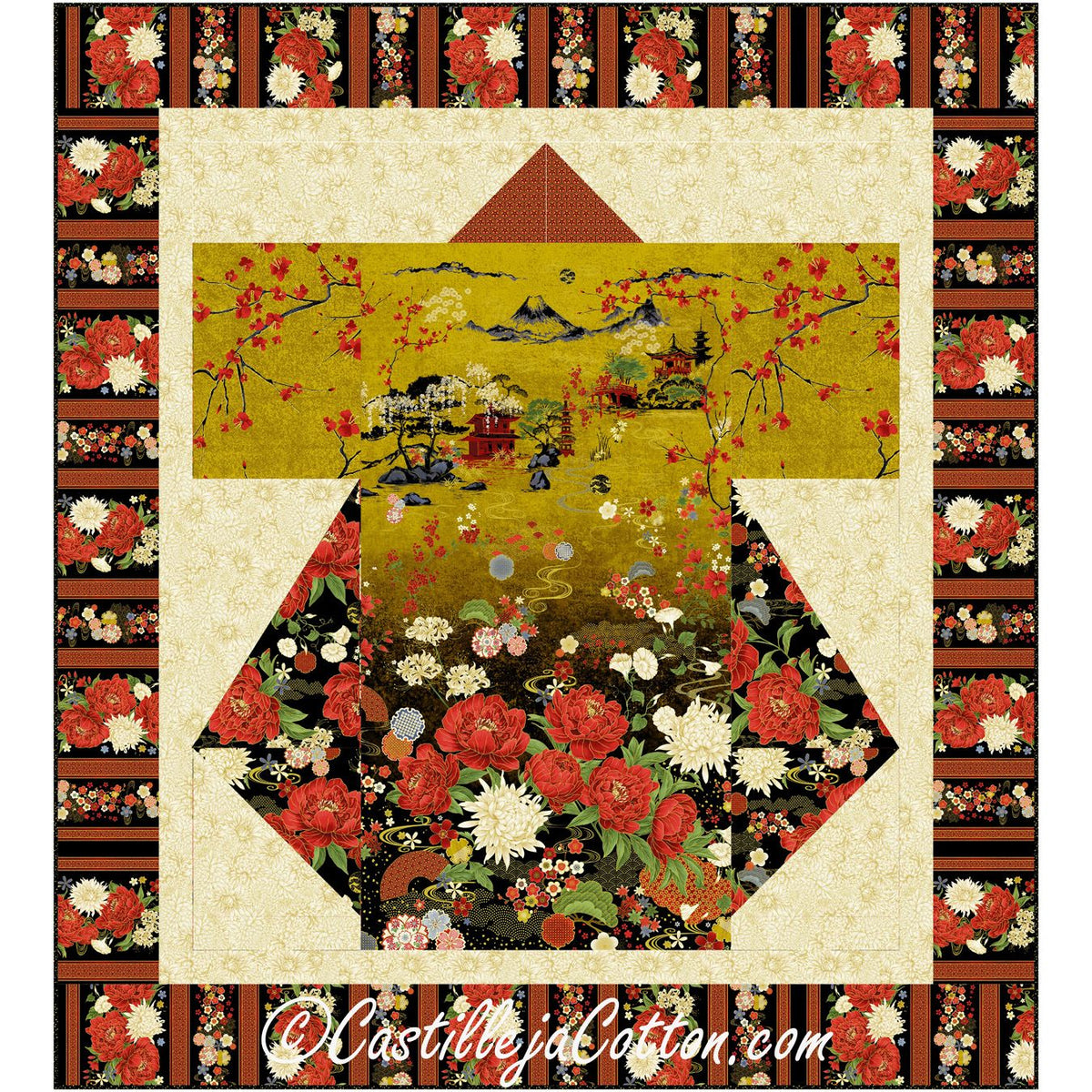Lotus Panel Kimono Downloadable Pattern