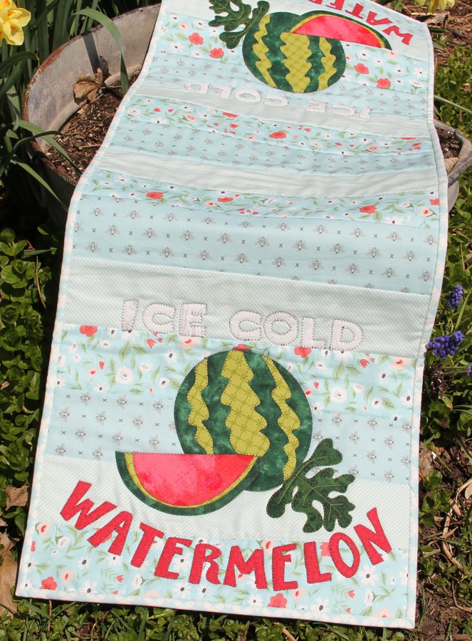 Ice Cold Watermelon Table Runner Pattern
