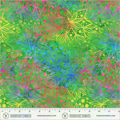108" Quilt Back Full Bloom Emerald Cotton Wideback Fabric (1 1/8 yard pack)