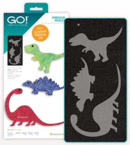AccuQuilt GO! Dinosaur Medley Limited Edition Die
