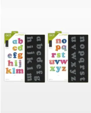 AccuQuilt GO! Carefree Alphabet Lowercase Set Embroidery Designs