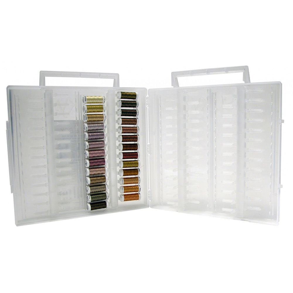 Sulky, Slimline Case with Dark Flesh Tone Thread Collection - 26 Spools