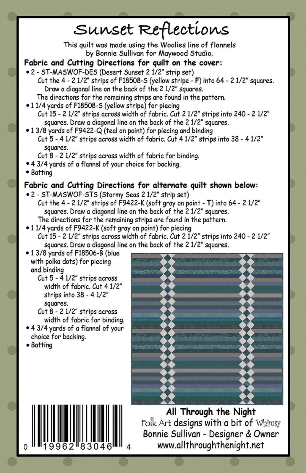 Sunset Reflections Quilt Pattern