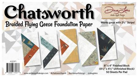Chatsworth Braided Flying Geese Foundation Paper