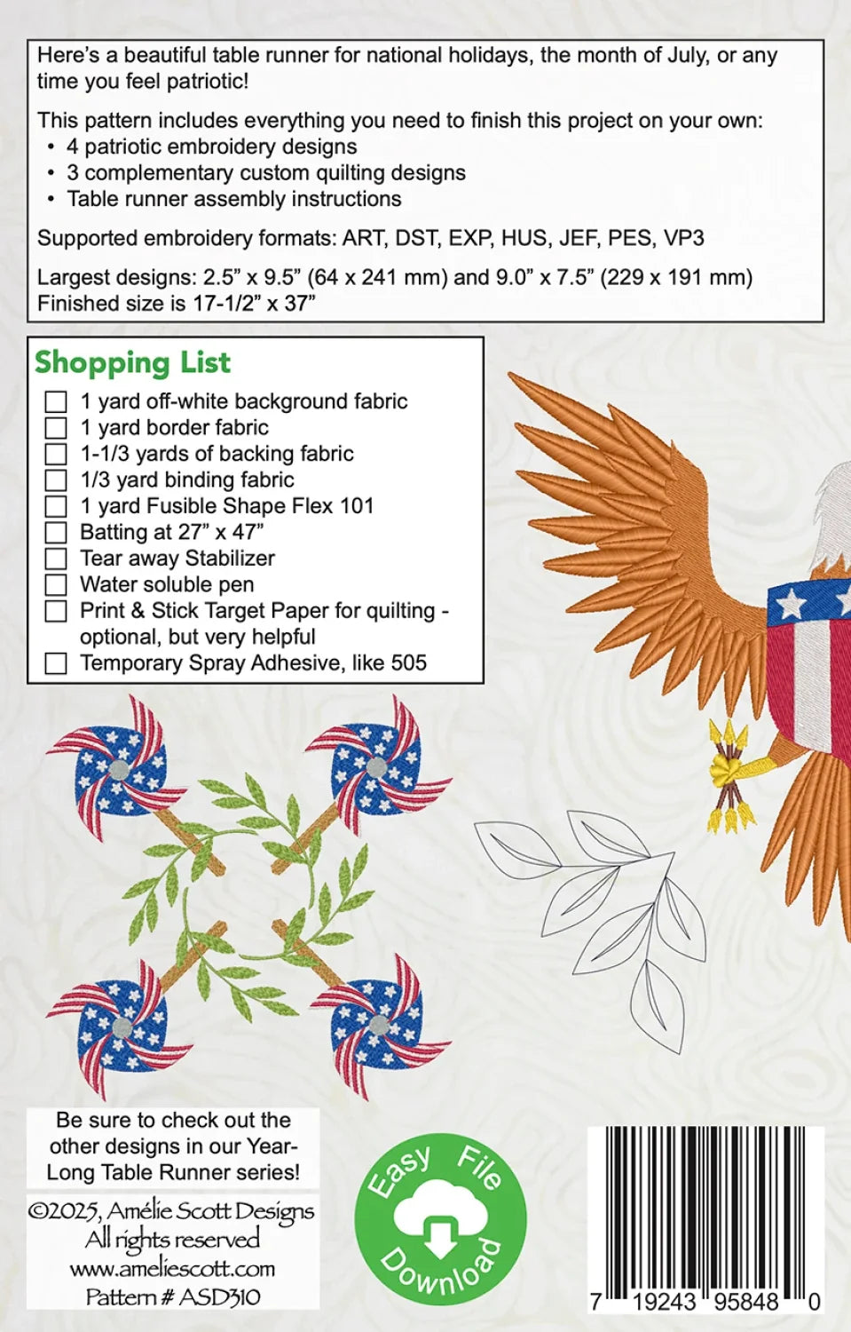 Patriotic Flyers Pattern