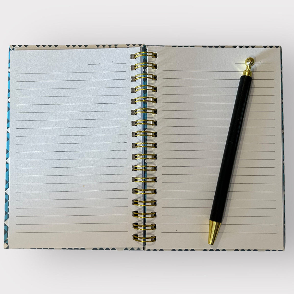 Quilt Jazz Spiral Notebooks Blue