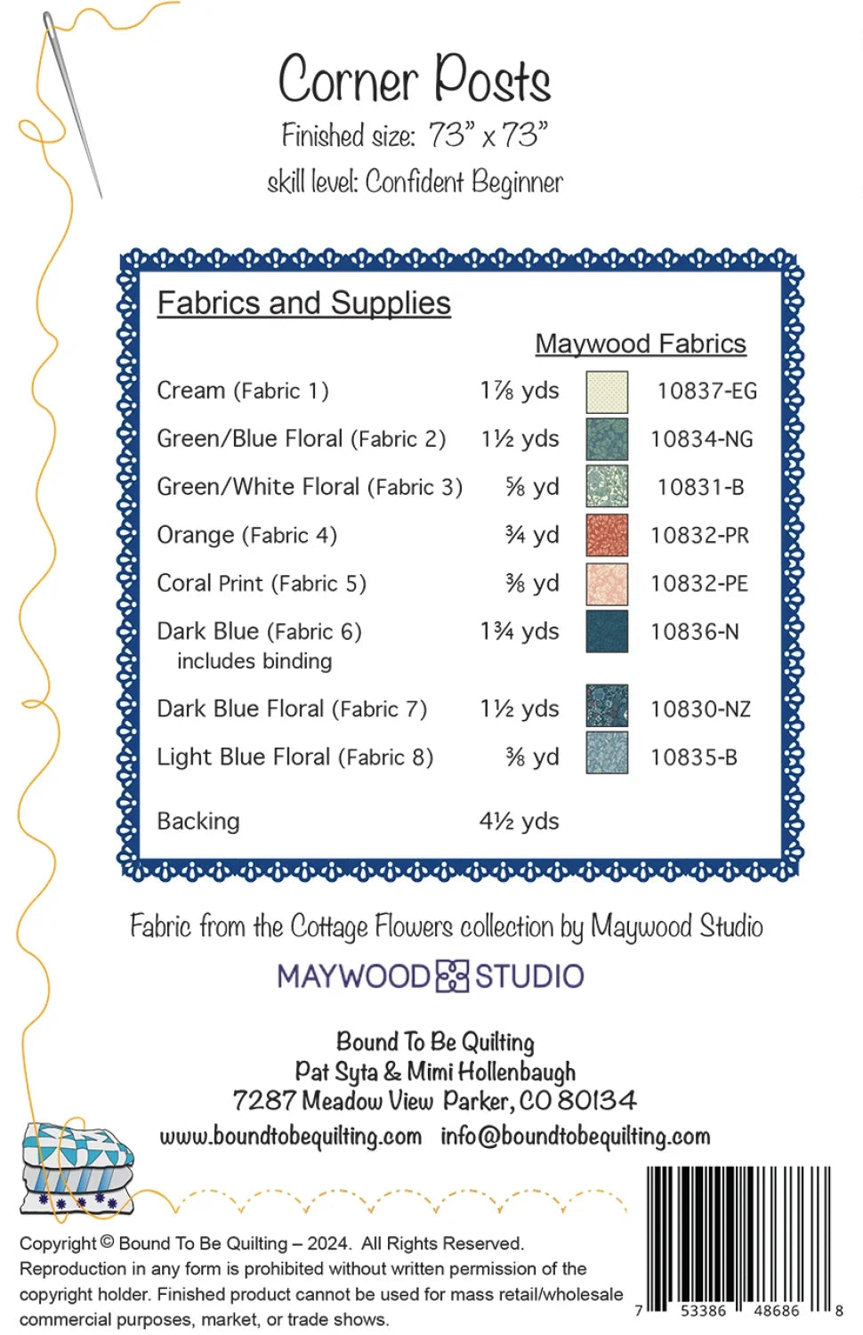 Corner Posts Quilt Pattern