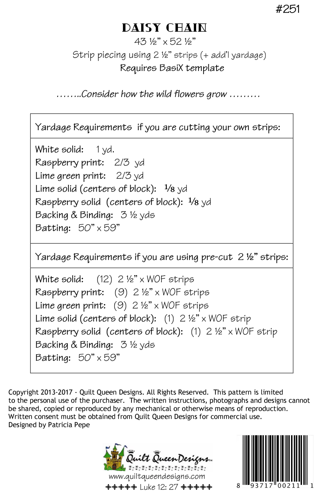 BasiX Daisy Chain Pattern