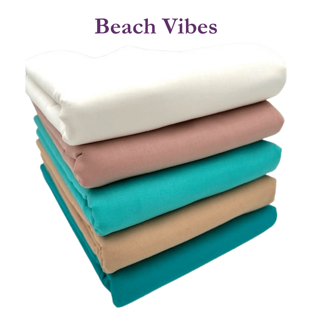 Supreme Solids - One Yard Bundle - 5 pack (Beach Vibes)
