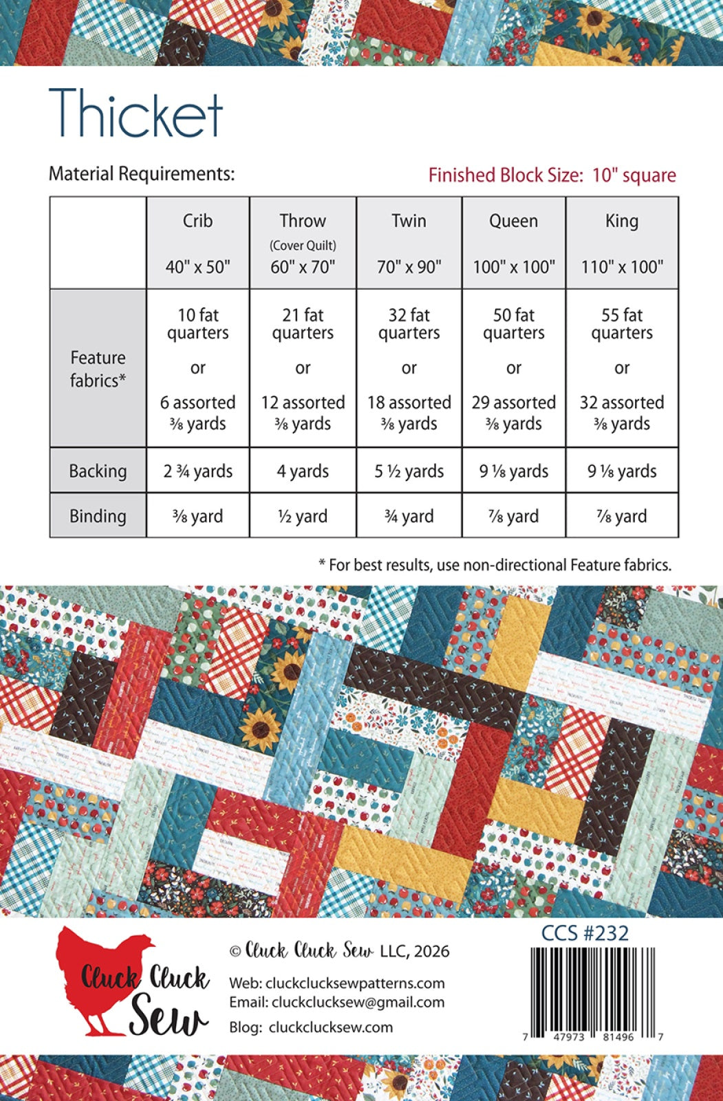 Thicket Quilt Pattern