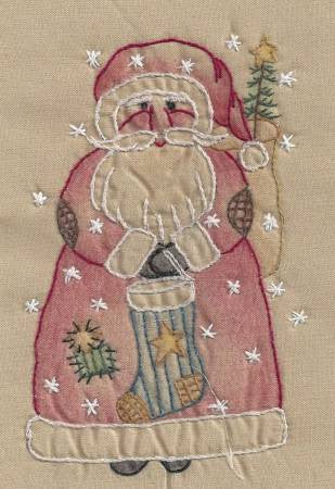 Santa With Sock Tea Dye