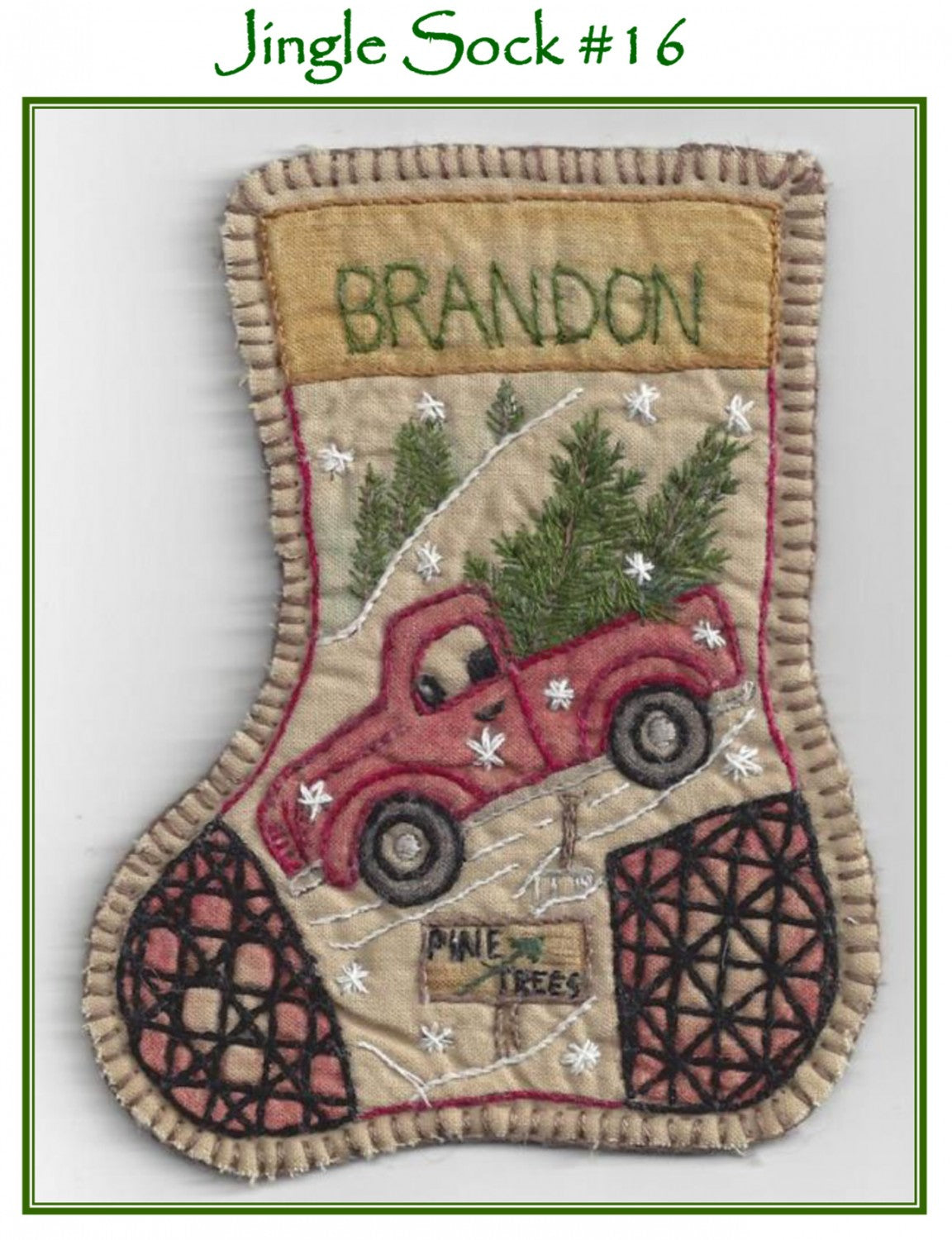 Jingle Sock Santa's Truck