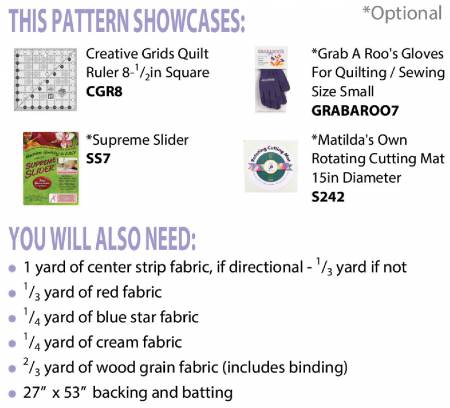 American Honor Table Runner Pattern