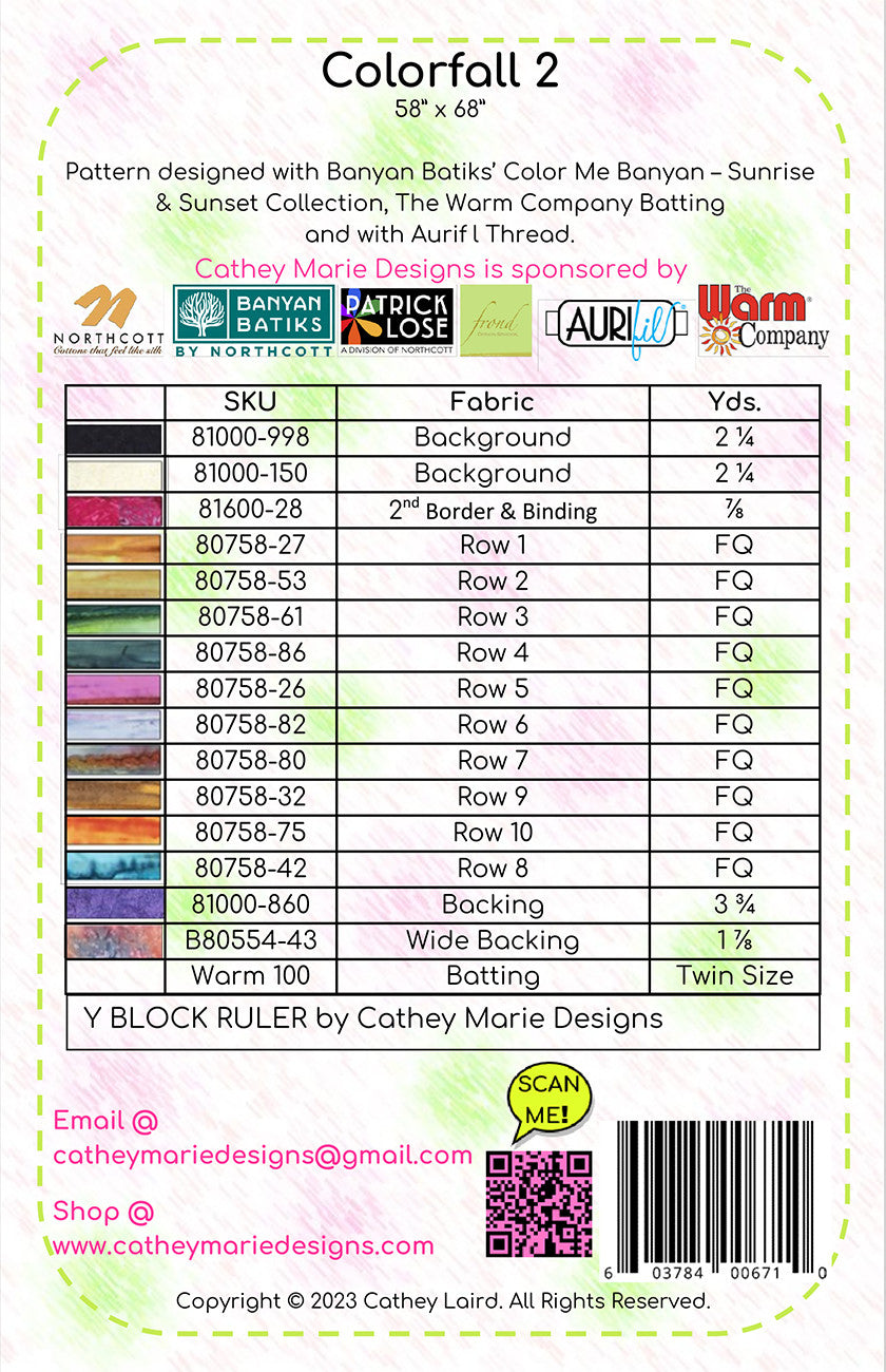 Colorfall 2 Quilt Pattern