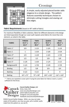 Crossings Quilt Pattern