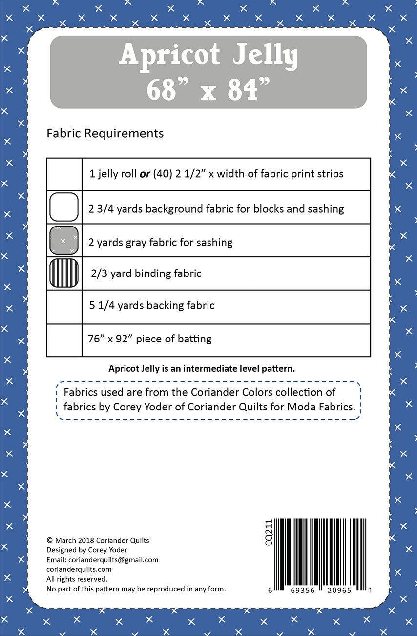 Apricot Jelly Quilt Pattern