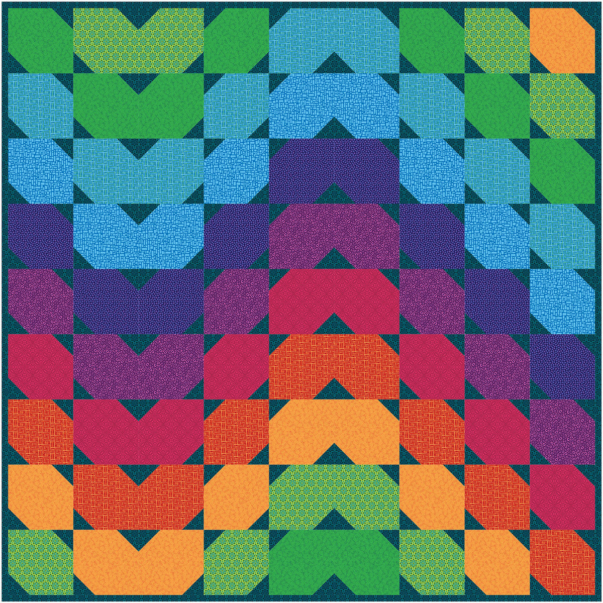 ColourWave Quilt Pattern