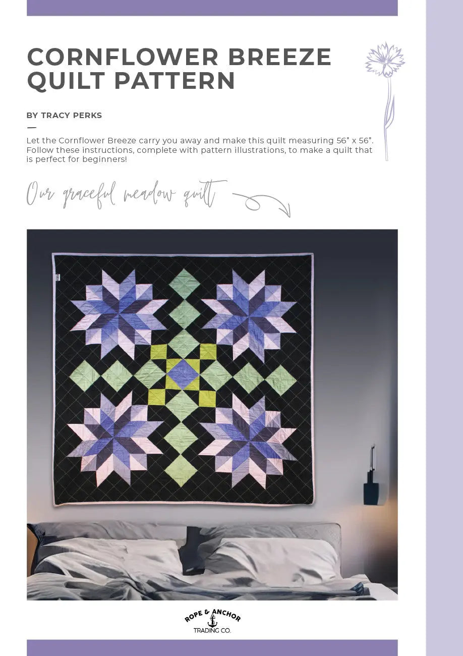 Cornflower Breeze Quilt Pattern