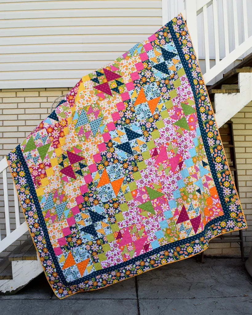 Flower Flock Quilt Downloadable Pattern