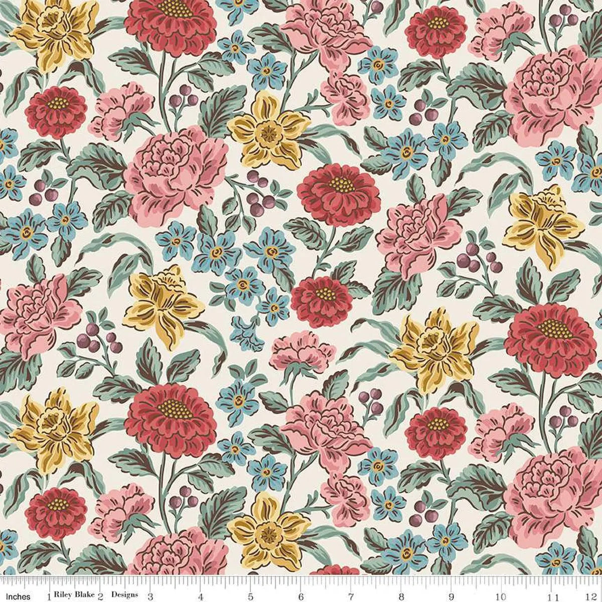 Emma Hartfield Cream 43"/44" Fabric Per Yard
