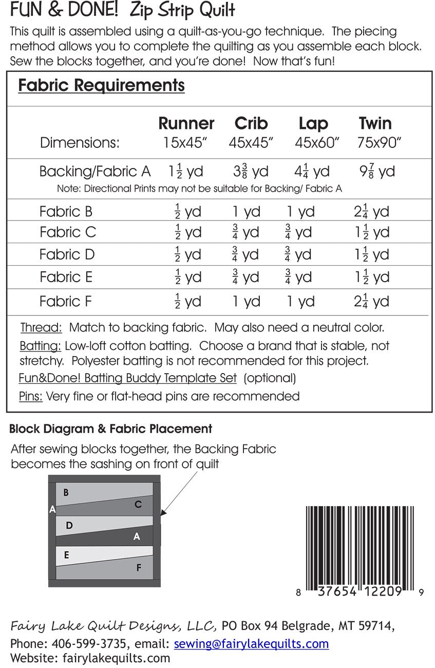 Fun & Done Zip Strip