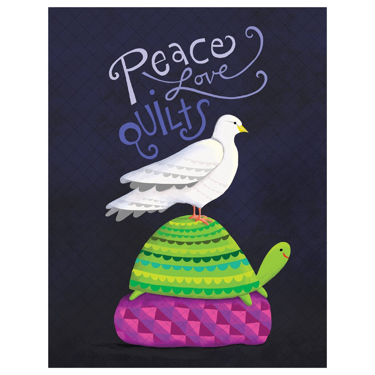 Notecard Peace Love Quilts