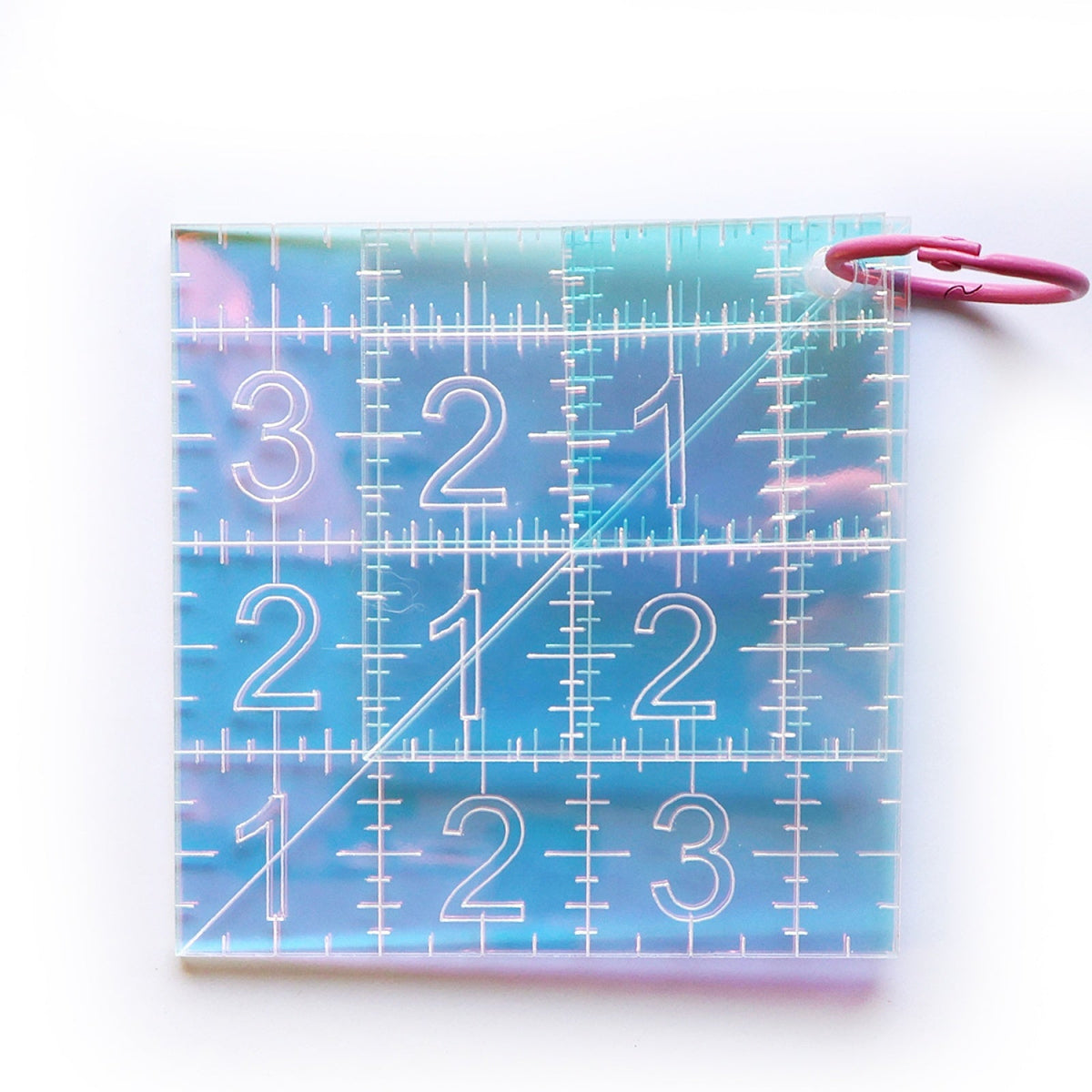 Mini Squares Ruler Set Iridescent