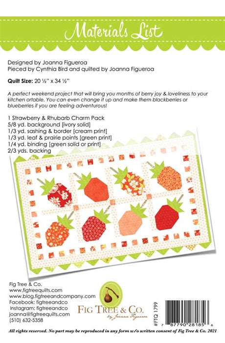 Berries Quilt Pattern