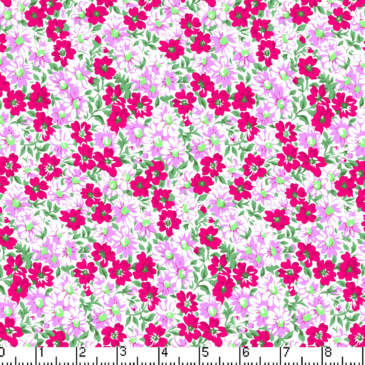 Flamingo Flower Patch 45" Wide Cotton Fabric Per Yard