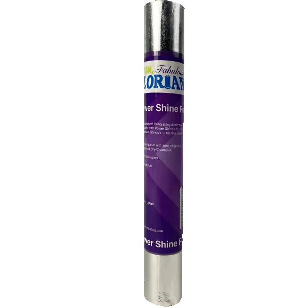 Floriani Power Shine Foil - 9" x 12" - Silver