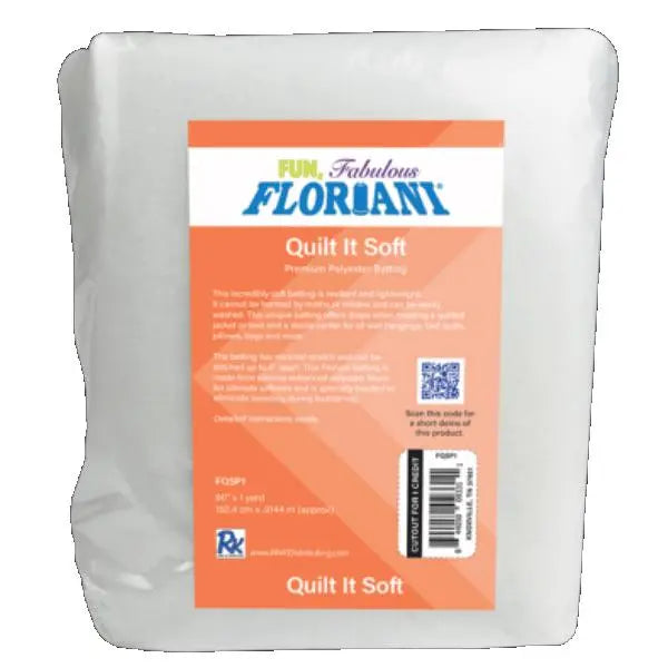 Floriani Quilt It Soft Batting Polyester 60" x 1 yd