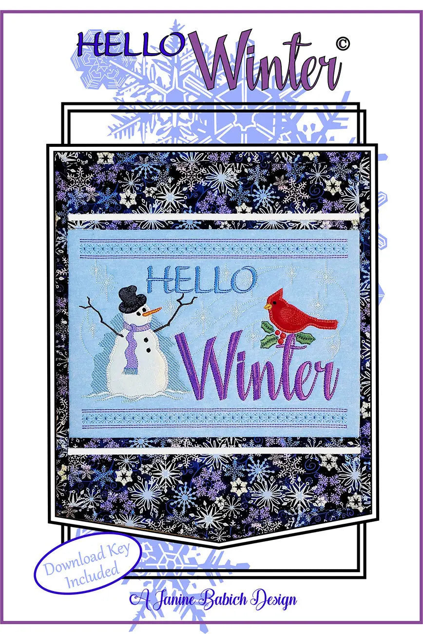 Hello Winter Wall Hanging