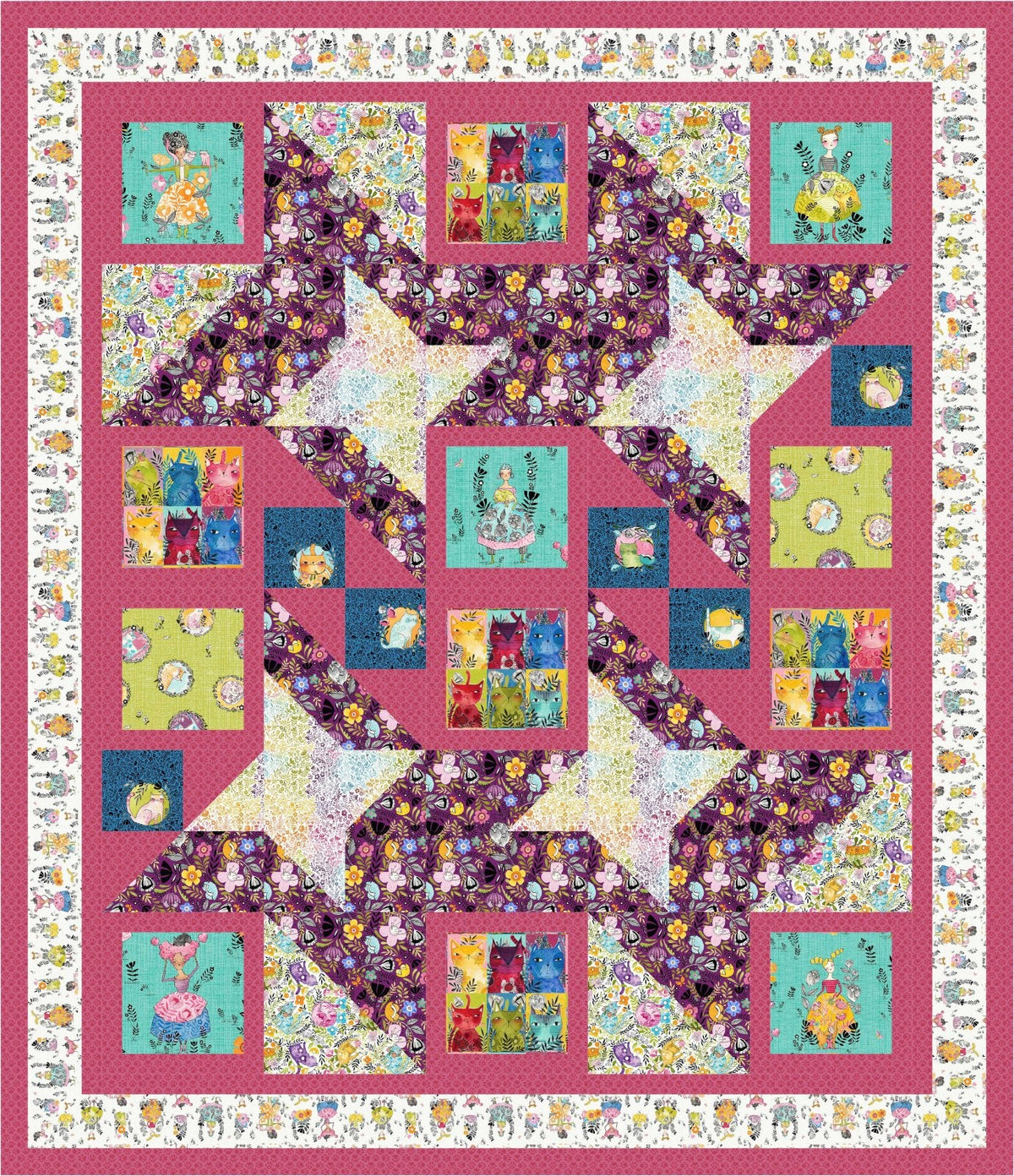 Here Kitty Quilt Pattern