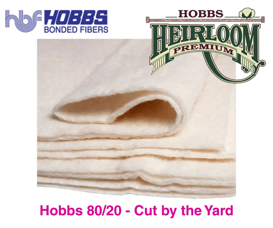 Hobbs 80/20 Heirloom Batting 96" Wide Batting - ( 1 1/2 Yard Pack )