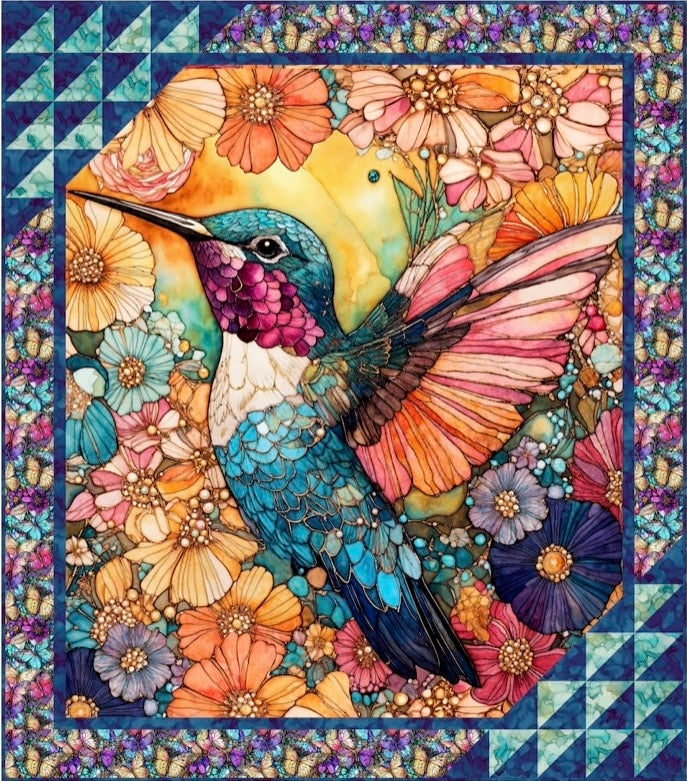 Hummingbird Cutting Corners Downloadable Pattern