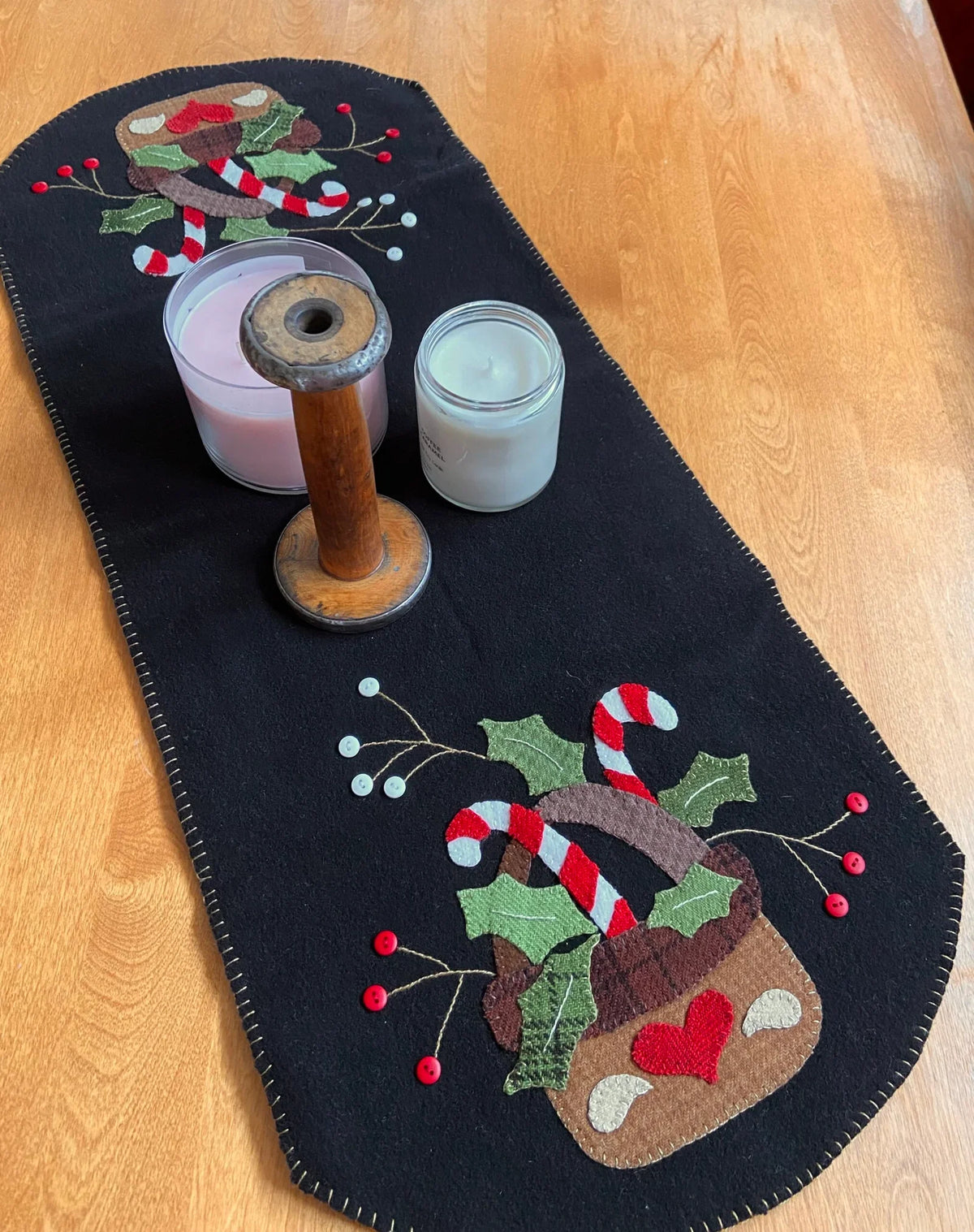 Candy Canes & Holly Pattern