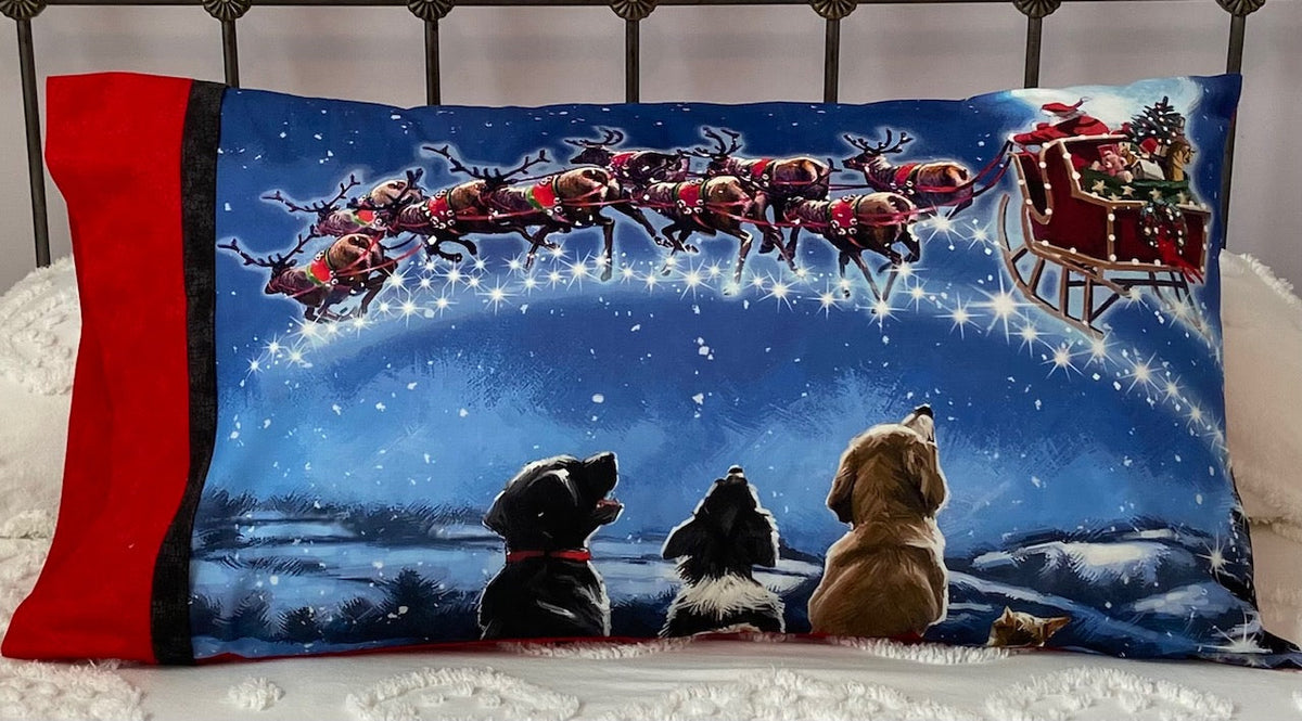 Pillowcases from Panels Christmas Book Downloadable Pattern